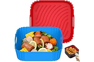 Air Fryer Liners 7in, 2-Pack Reusable Fryers Liners