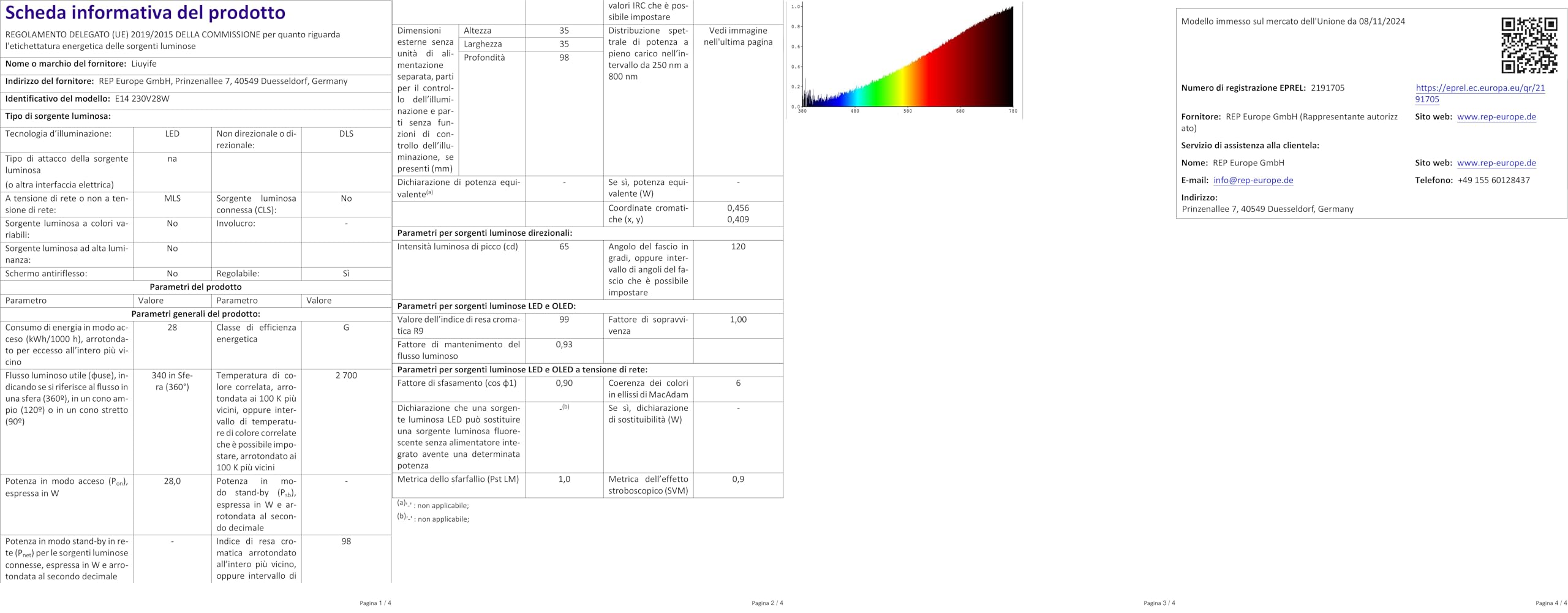Lampadine A Candela E14 C35 - 42W Dimmerabili, 650LM Bianco Caldo 2700K, Confezione Da 6 - Foto 6