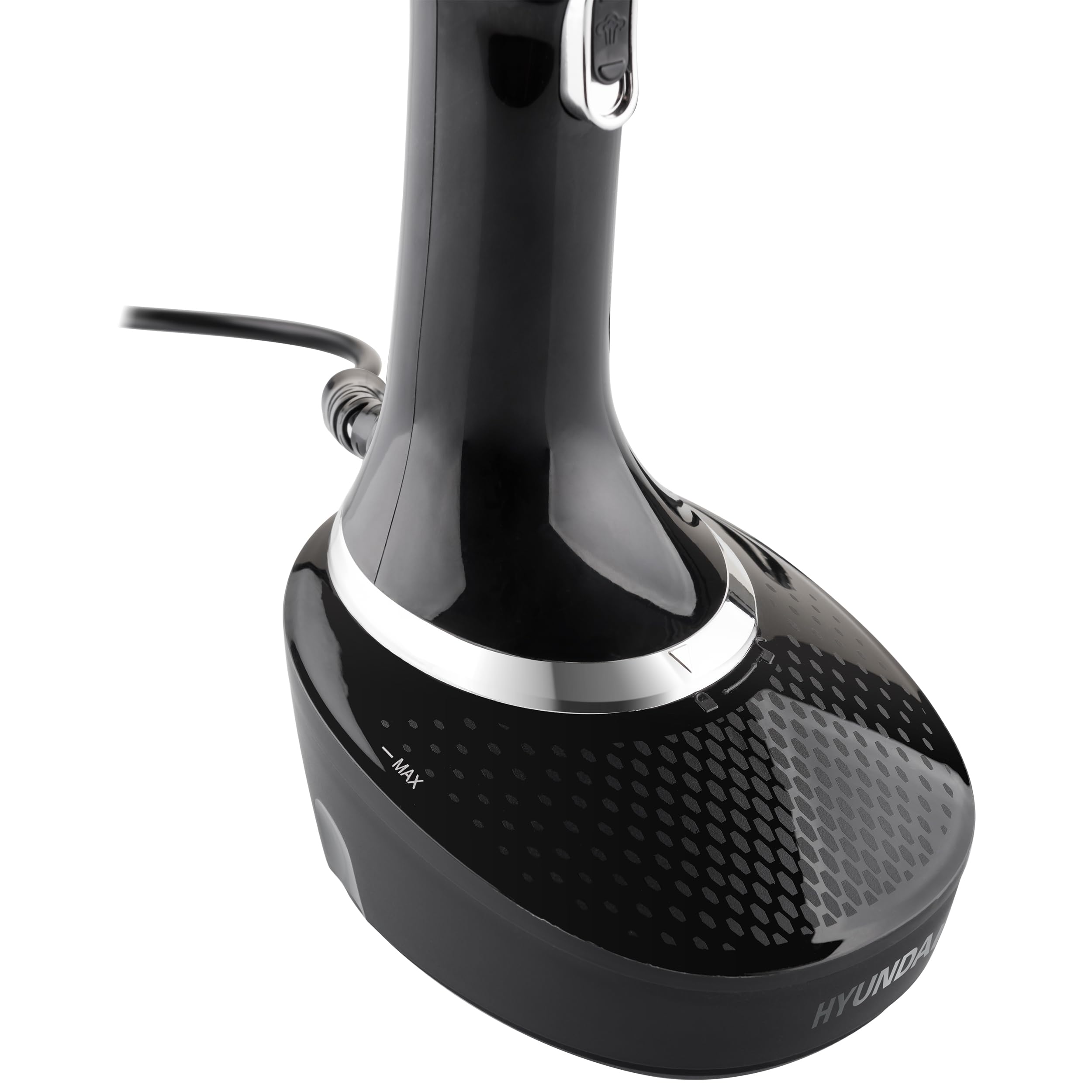 Hyundai Dampfbürste GS529 I 1500W I Dampfglätter mit 400ml Tank I 25 g/min Dampfleistung I Handheld Steamer für Kleidung & Textilien I Reise-Dampfglätter I entfernt Falten und Gerüche I schwarz/silber