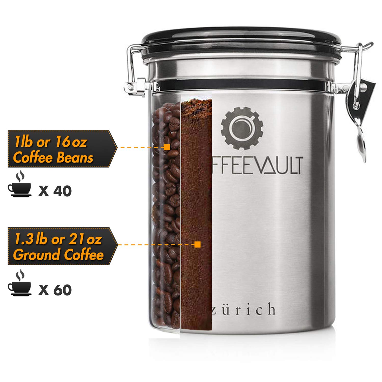 whole bean coffee container