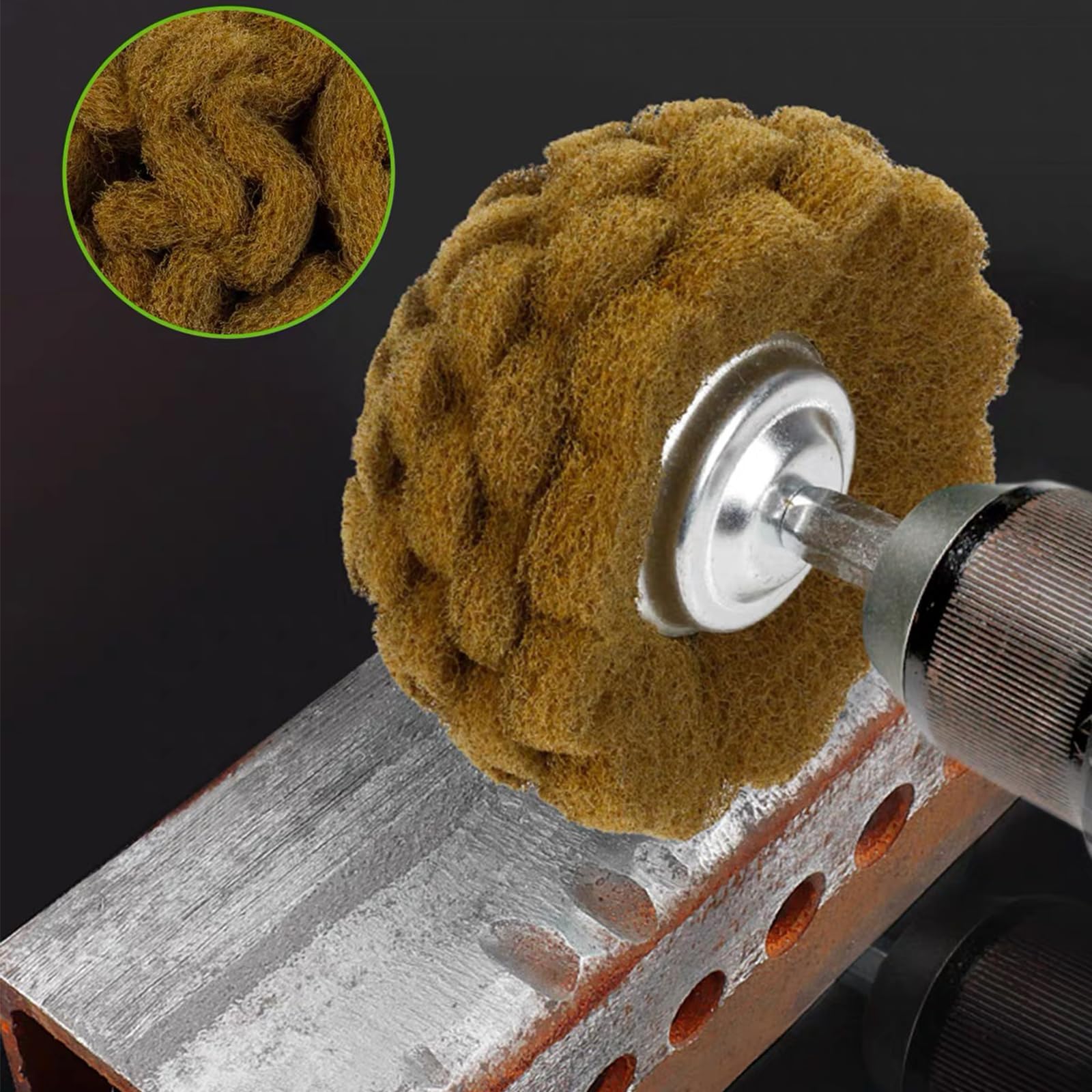 Abrasive Drill Pads - 6 Pcs Buffing Kit -3 Abrasive Drill Pads - 6 Pcs Buffing Kit -3