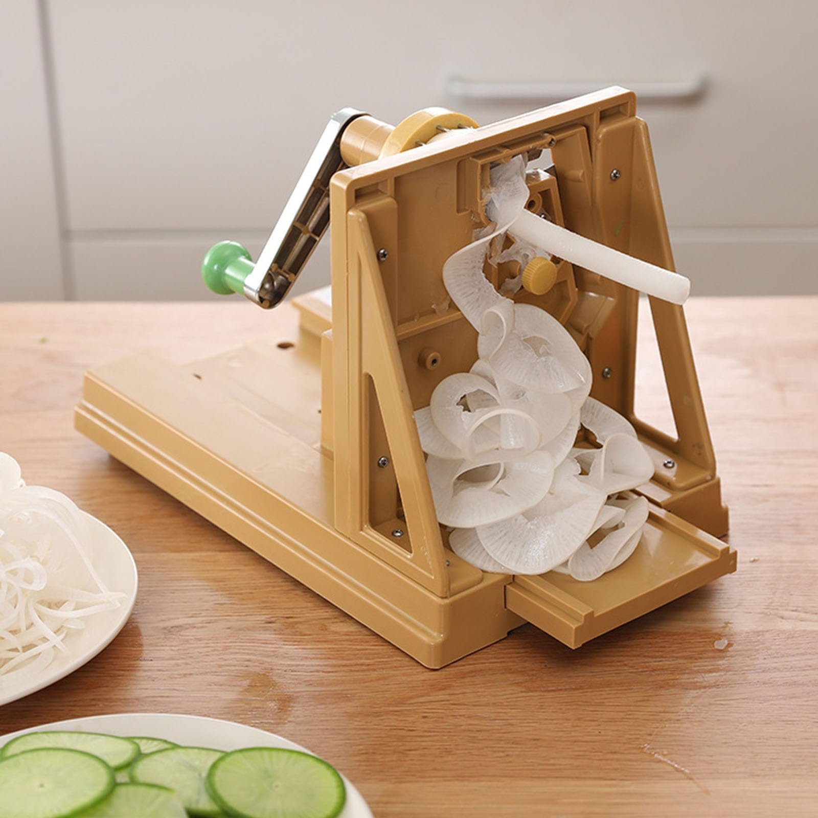 Rallador manual de verduras, triturador de alimentos multiusos con retenedores de alta densidad y pies antideslizantes, herramienta de cocina fácil para rallar papas, zanahorias, repollo, esencial