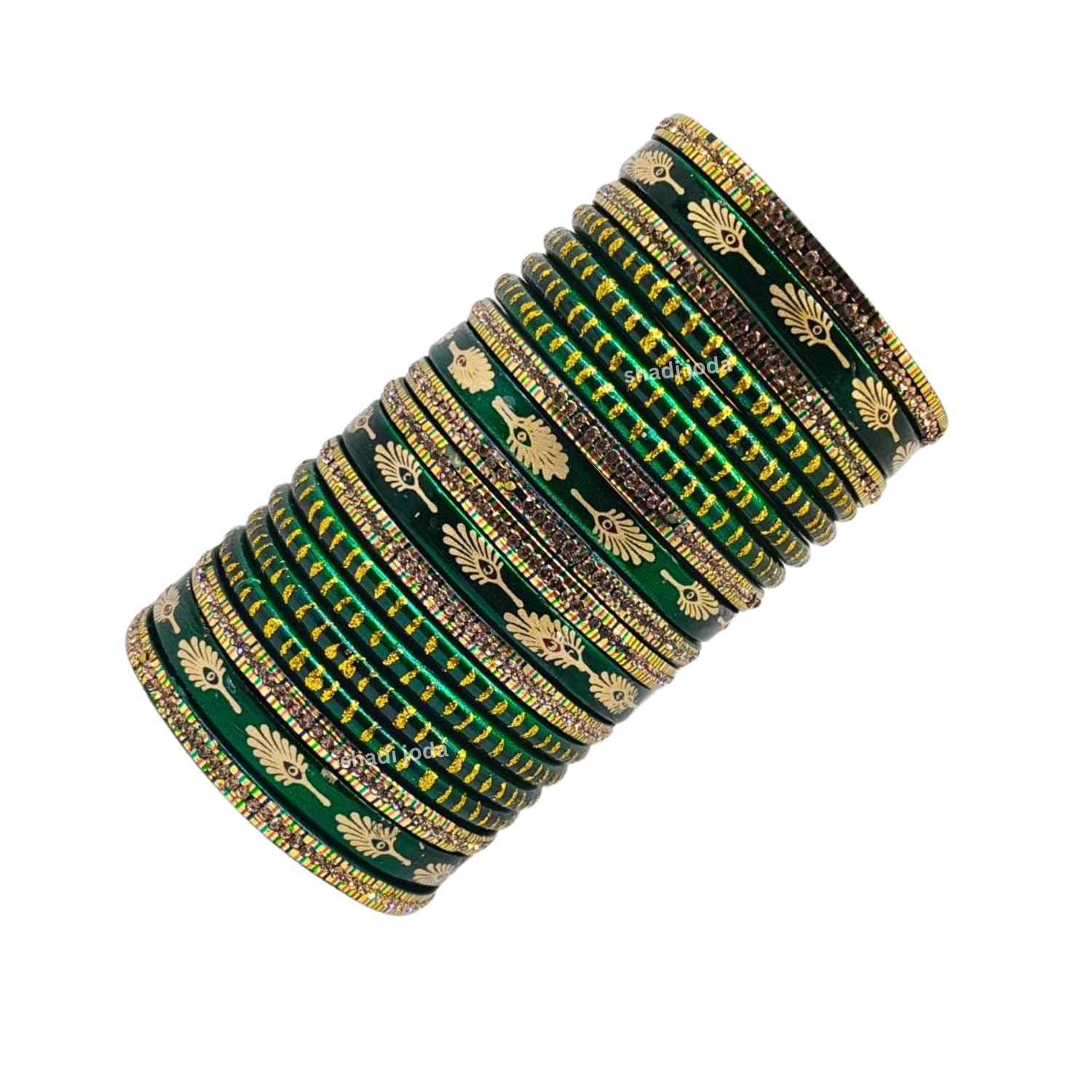 **SEO Optimized Amazon Title:** Handmade Pure Lac Bangles Set for Women | Jaipuri Rajasthani Lahthi Chuda | Green Sawan Special Rakshabandhan Rakhi Gift Bangles | Traditional Kada Bracelet Set for Girls & Ladies. SHADI JODA-picture-55