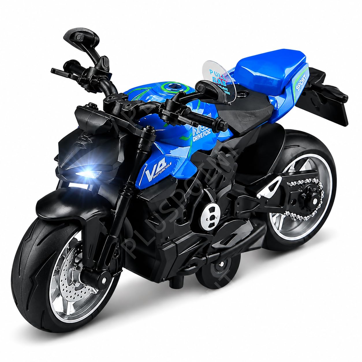 PLUSPOINT Diecast H2R Motorcycle Toy Bike 1:10 Scale Model Vehicles Alloy Simulation Super Bike Also for Car Dashboard Adult Alloy Motorbike Toy Simulation Model Vehicle Toy Street Machine Kids Gift — Amazon image 8