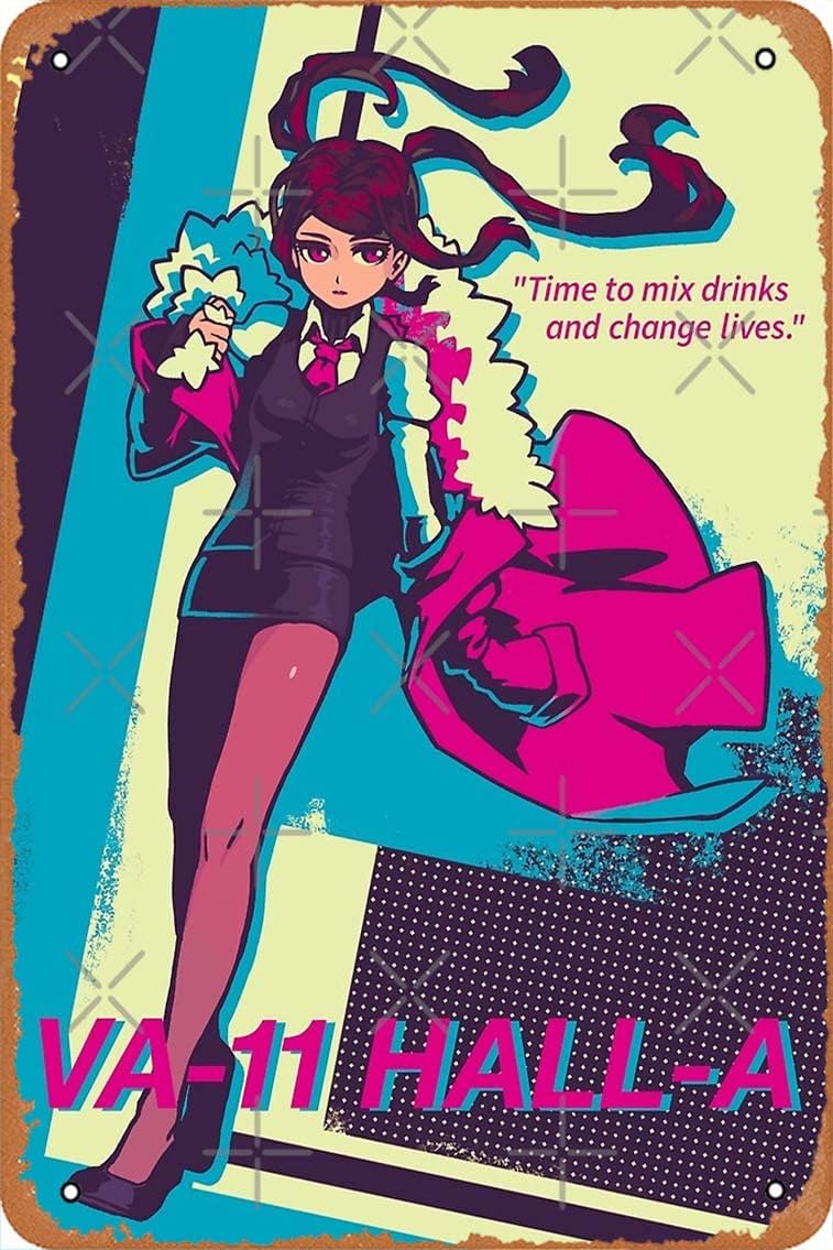 Amazon.com : Jill (VA-11 Hall-A) Metal Print Vintage Retro Metal Sign ...