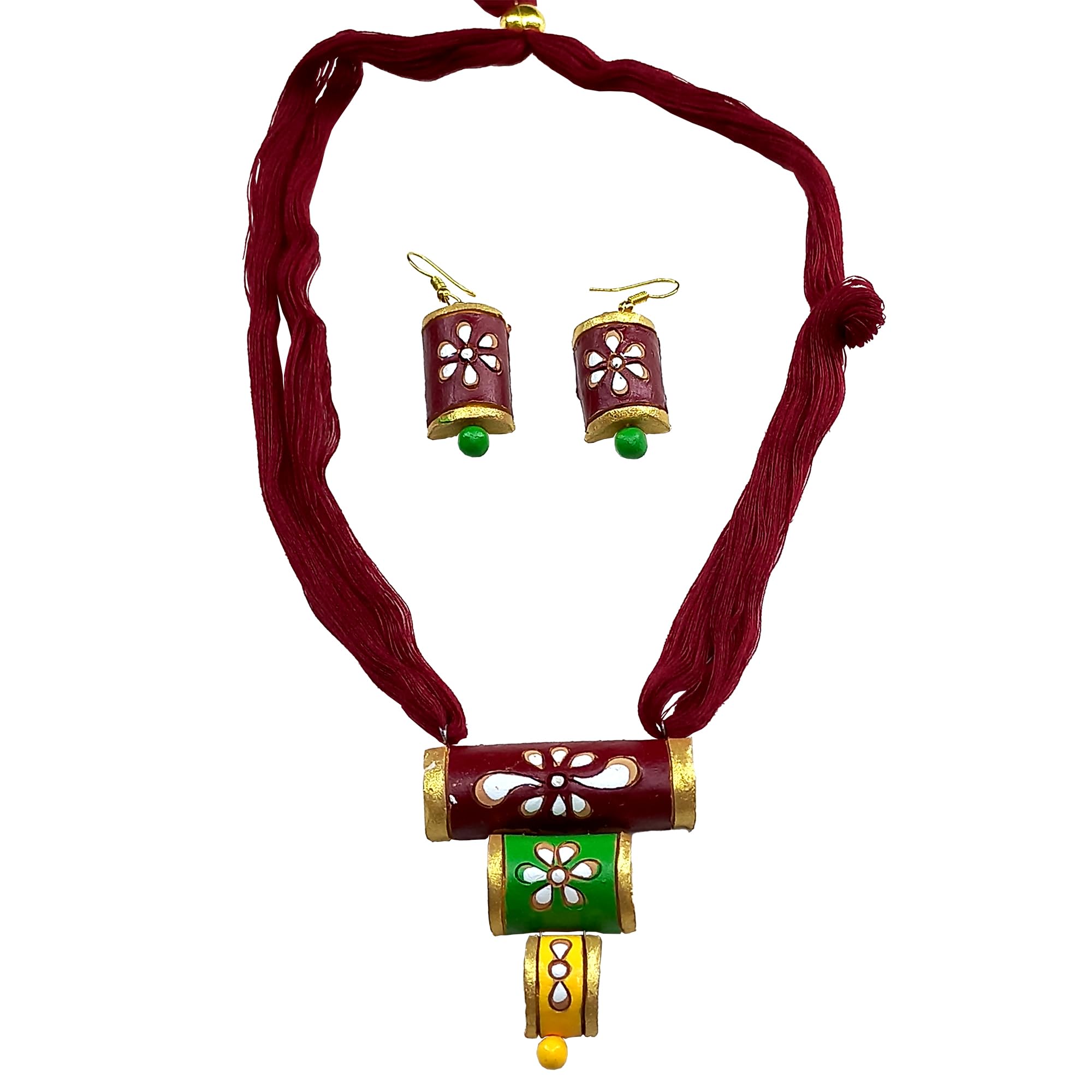 See full amazon price history chart for AKIBUKI Long Multicoloured Indian Traditional Terracotta 2 Layer Pendant Necklace and Earring Jewellery Set for Women (MAROON GREEN) AKIBUKI Long Multicoloured Indian Traditional Terracotta 2 Layer Pendant Necklace and Earring Jewellery Set for Women (MAROON GREEN) (B0CSY8BT1V) Amazon Price History, Amazon Price Tracker