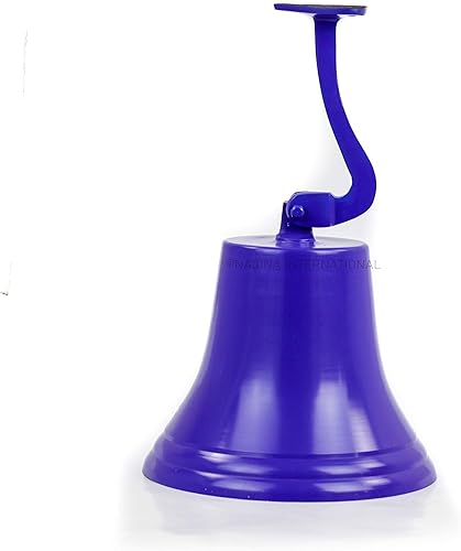 Miniatura 22 de Campana náutica de aluminio fundido de aluminio de latón cepillado antiguo de 7 pulgadas | Regalos de decoración de guardería | Nagina International