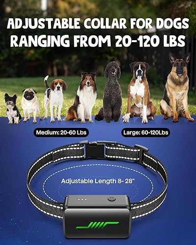 Miniatura 7 de Collar de choque para perro, 2023, fácil de usar, IPX7, impermeable, collar de entrenamiento para perros con 3 modos de choque eléctrico para 10-120
