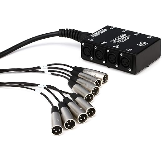 Hosa ProConex Sub Snake XLR 8 Channel 50 Feet