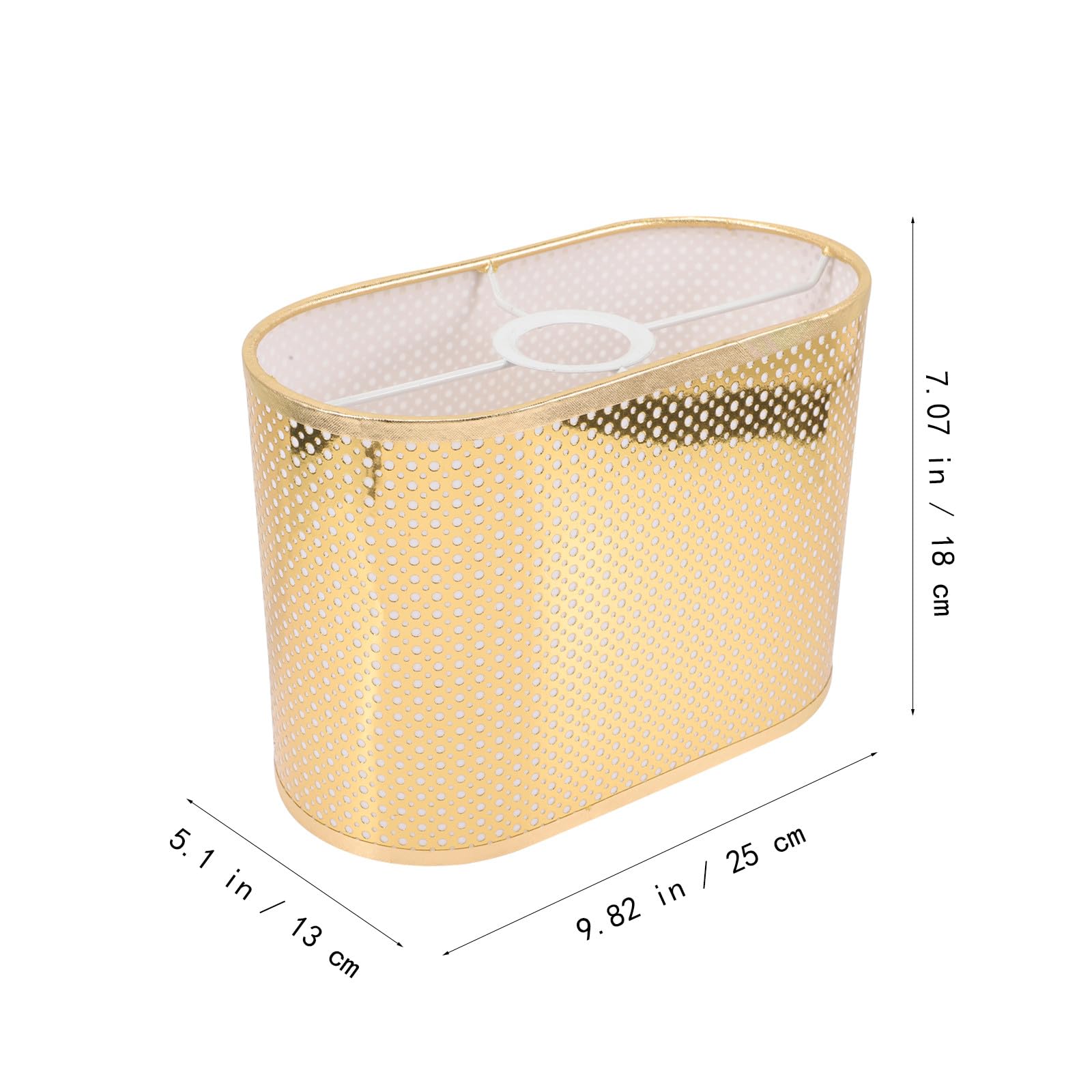 Paralume Oro per Lampada da Terra Leggero Semplice Struttura per Soggiorno Crea Atmosfera Naturale Elegante e Delicato Stili multipli