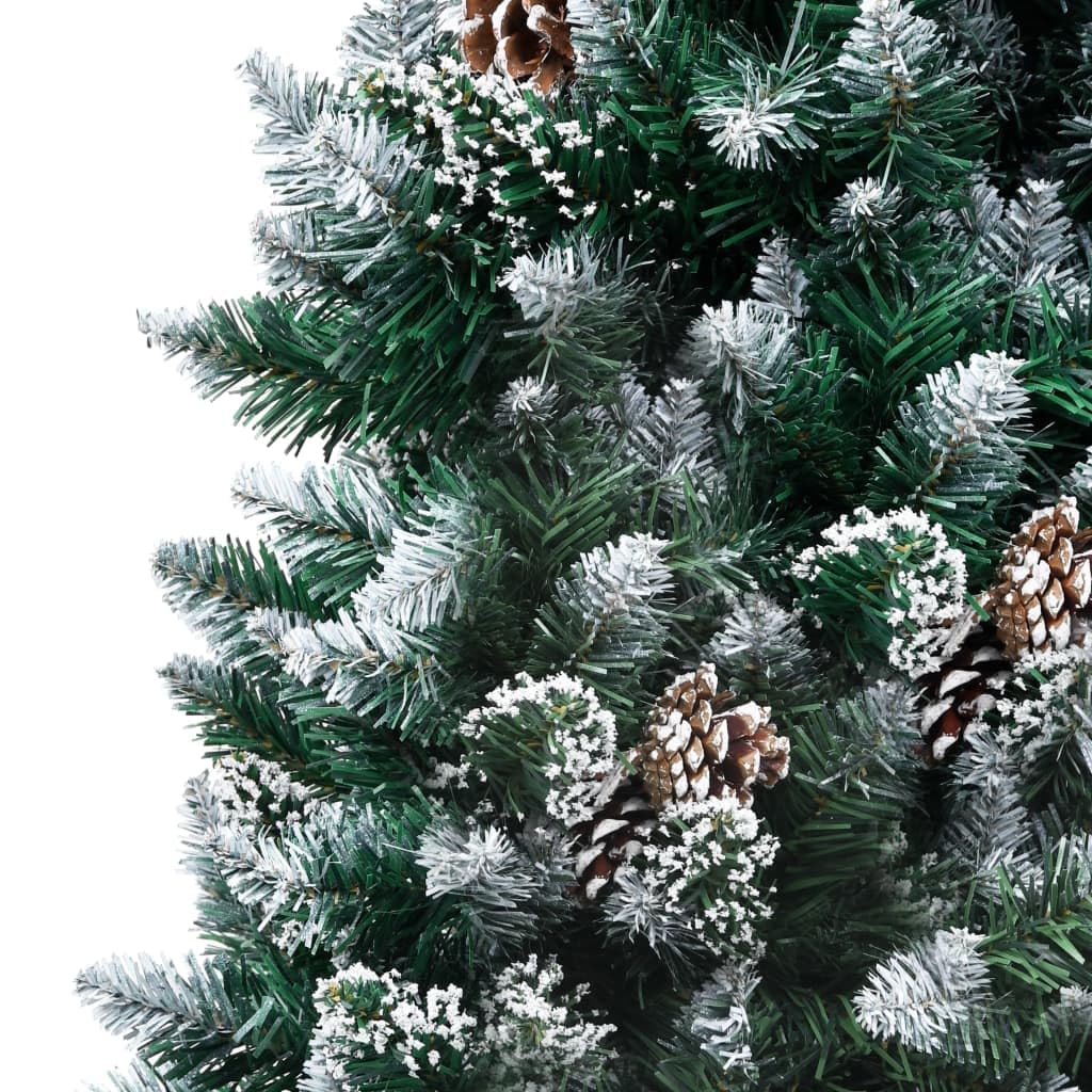 Albero di Natale artificiale con pigne, 180 cm