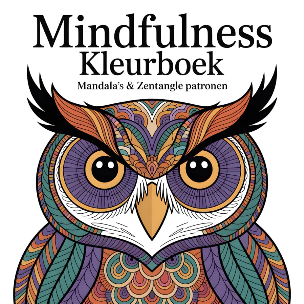 Mindfulness Kleurboek: Mandala's & Zentangle Kunstmotieven met Dieren voor Volwassenen: Ontspanning en Stressvermindering
