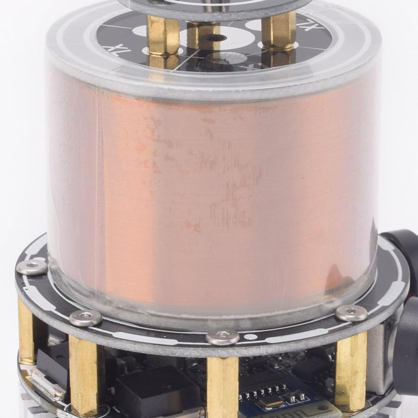 Music Coil Bluetooth Music ARC Generator con luci a LED surriscalmento della protezione in lega 48 V giocattolo desktop in acciaio per appassionati di scienze e collezionisti