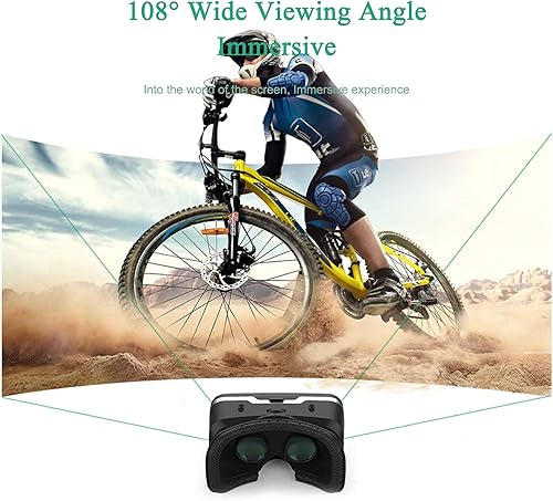 Miniatura 3 de VR Headset VR 3D Virtual Reality Headset for Movies and Games VR Glasses Goggles Compatible with Phone Android 2K Anti-Blue Lenses Adjustable Pupil