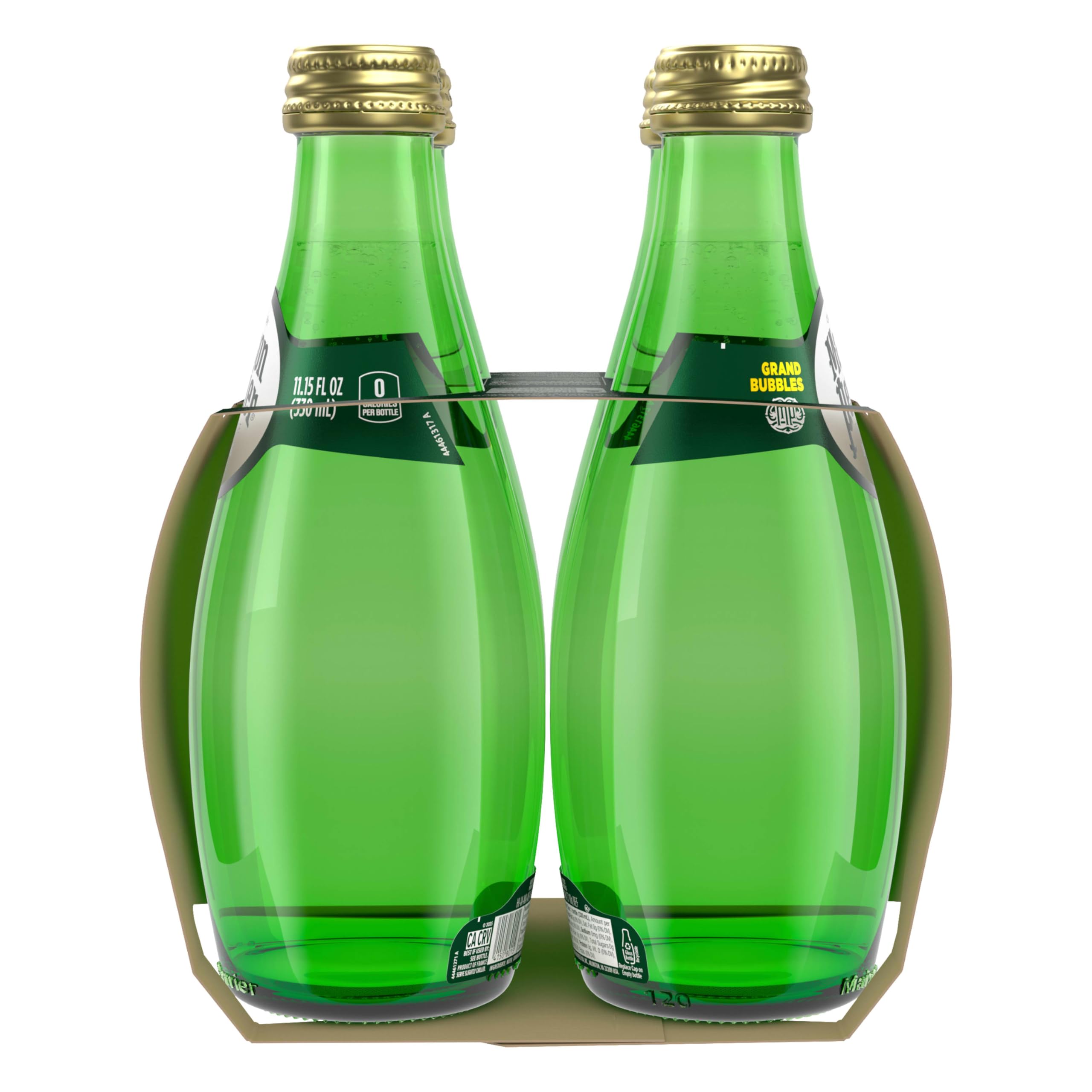 Maison Perrier Ultimate Unflavored Sparkling Water, 4 Pack Glass Bottle 11.15 fl oz