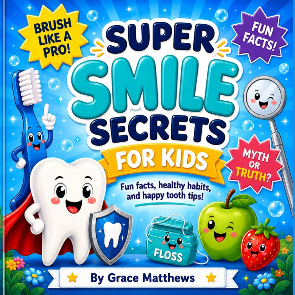 Super Smile Secrets for Kids: Fun Facts, Healthy Habits, and Happy Tooth Tips! (Smile Squad Books)