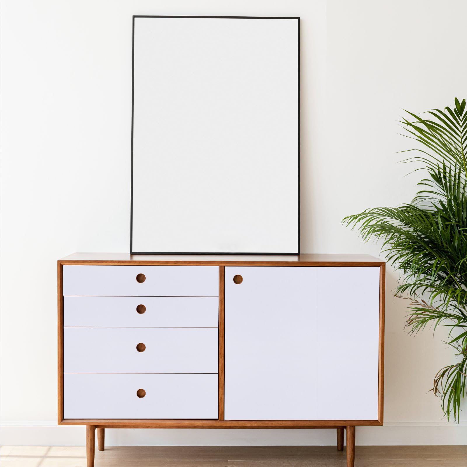 Hode Carta da Parati, Pellicola Adesiva per Mobili Bianco 60x1000cm, Carta Adesiva per Mobili Muro Scrivania Porte da Cucina Vinile Rotolo Impermeabile (Opaco)