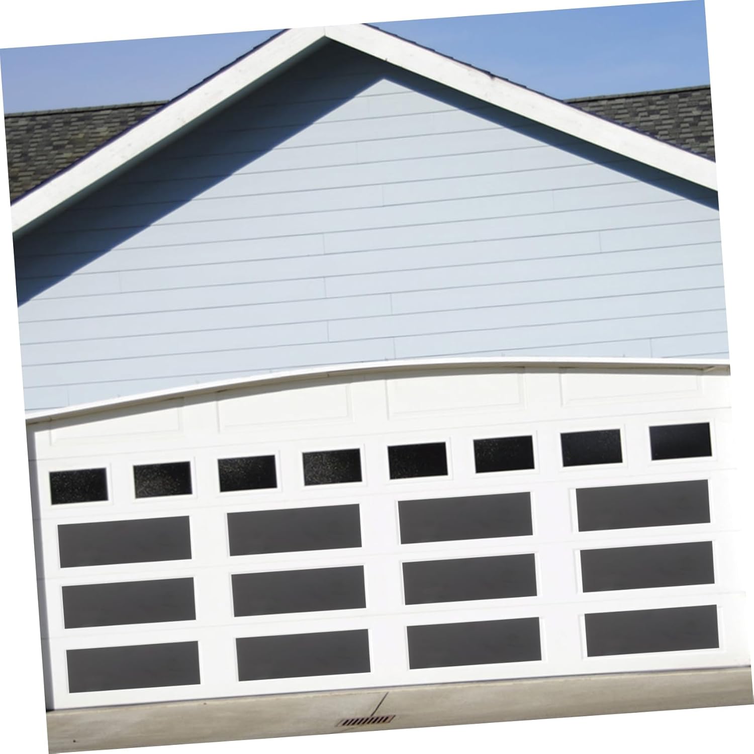 Gadpiparty 32pcs Rubber Magnetic Panels Sheets Fake Faux Windows for Car Garage Doors Uv Resistant Window Decals Sliding Inserts
