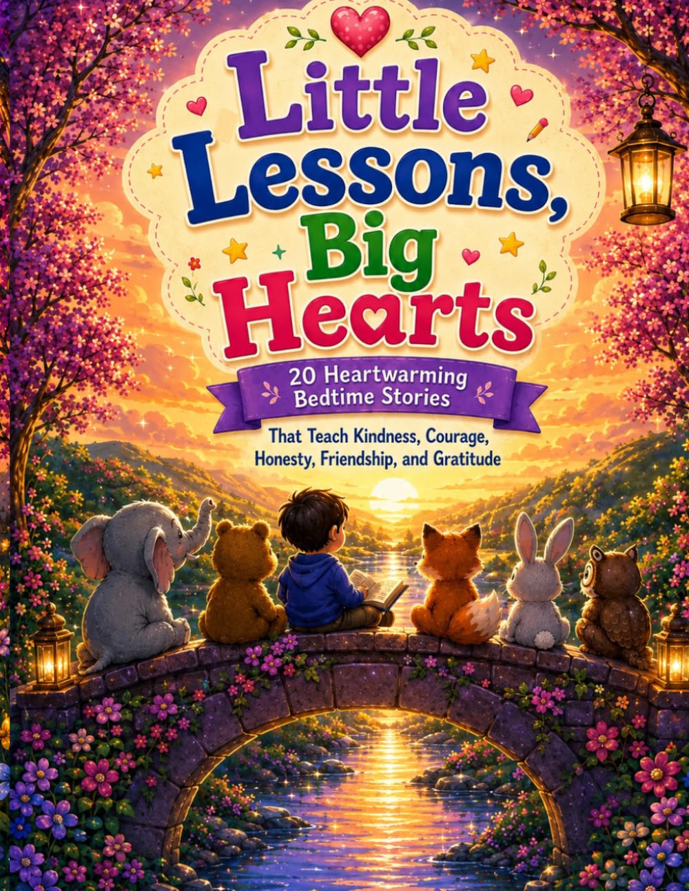 Little Lessons Big Hearts: 20 Heartwarming Bedtime Stories That Teach Kindness, Courage, Honesty, Friendship, and Gratitude