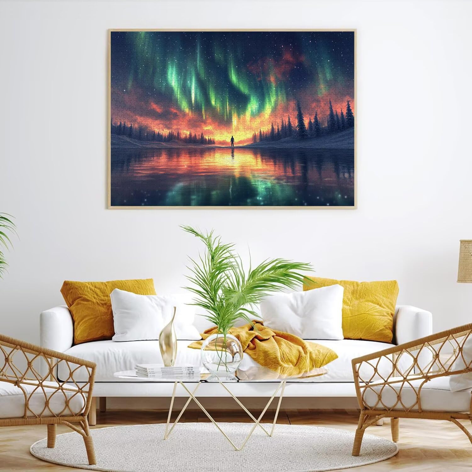 Puzzle dla dorosłych 2000, gwiaździste niebo Aurora, 99x70cm, n-788
