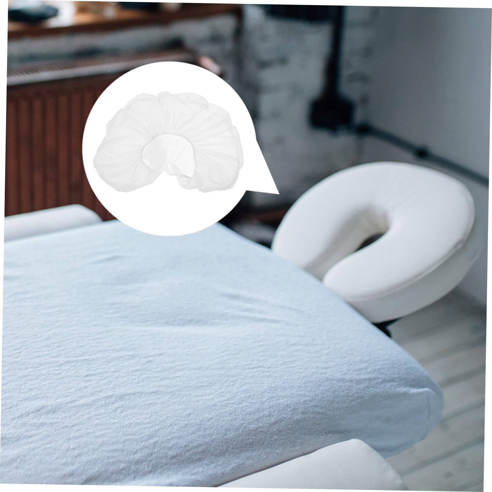 Ipetboom Pcs U-shaped Pillow Case Massage Bed Pillow Cradle Covers Breathable Non-woven Fabric Headrest Covers for Salon