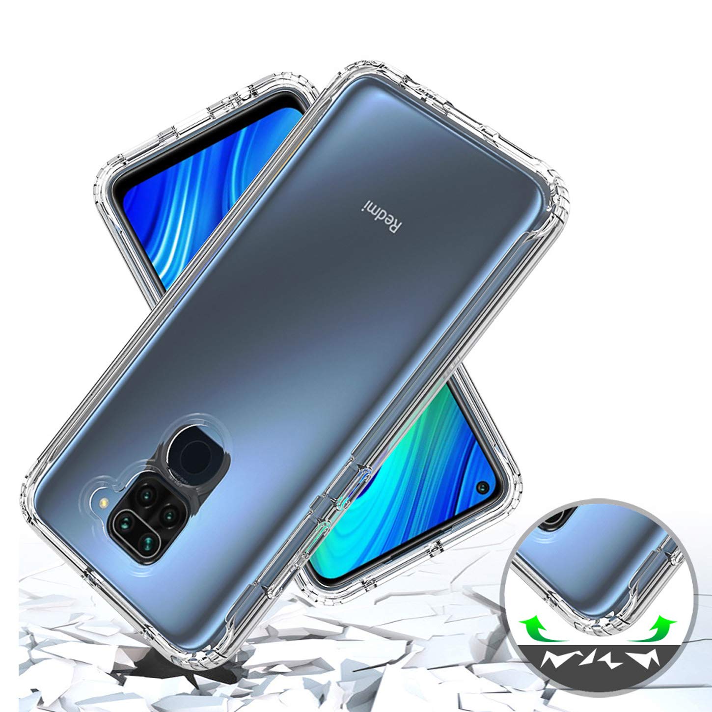 Funda 360° Para Xiaomi Redmi 8 Y 8A - Cubierta Frontal TPU Suave Y Trasera PC Dura, Protección Total Sin Protector De Pantalla