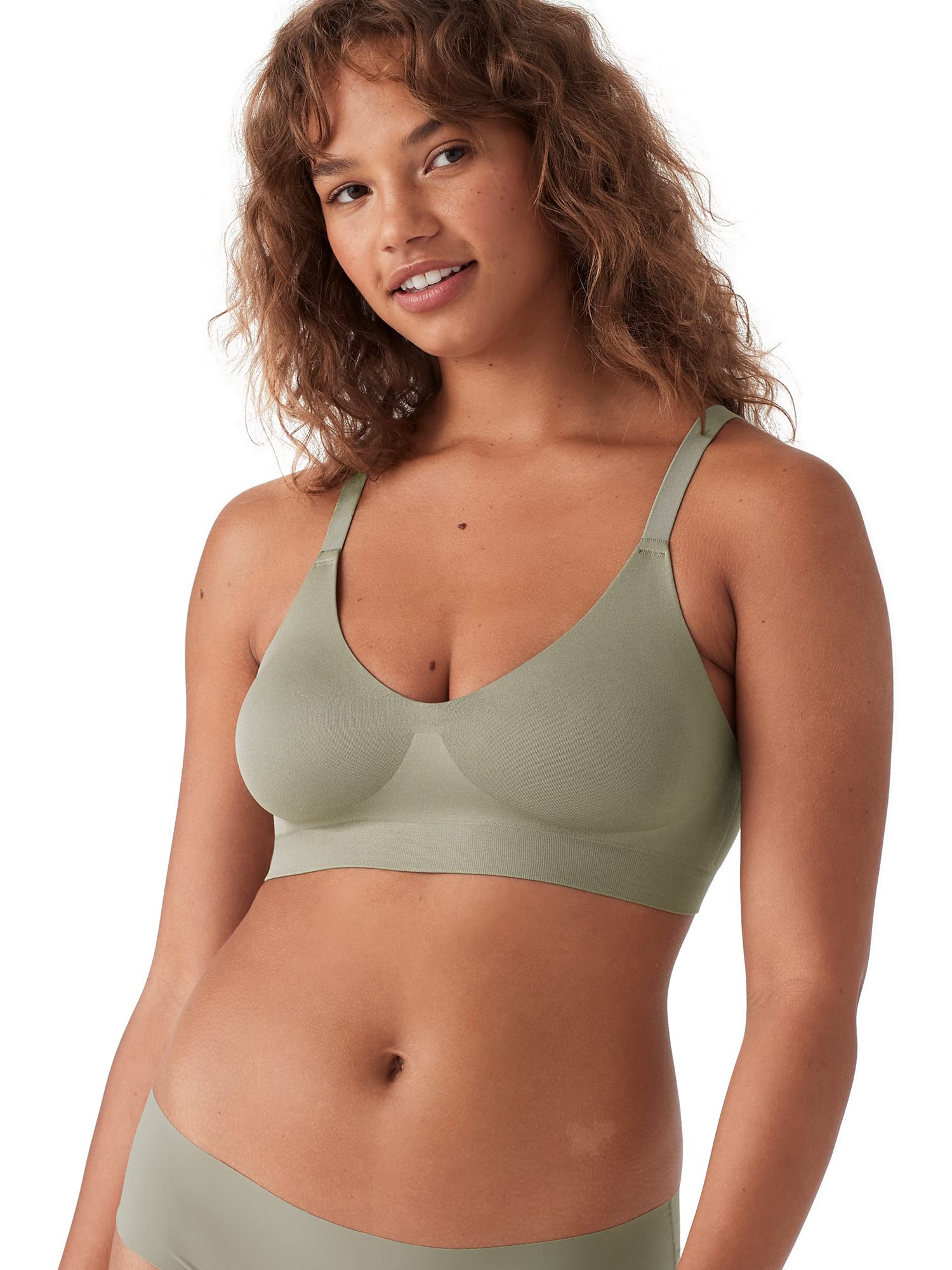 True & Co Women's Soft Form V Neck Adjustable Strap Bra