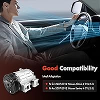Vista 3 de Kit de compresor de CA, compresor de aire acondicionado, CO 10886C, para Nissan Altima 4 CYL 2.5L 2007-2012, para Nissan Sentra 4 CYL 2.5L 2007-2012