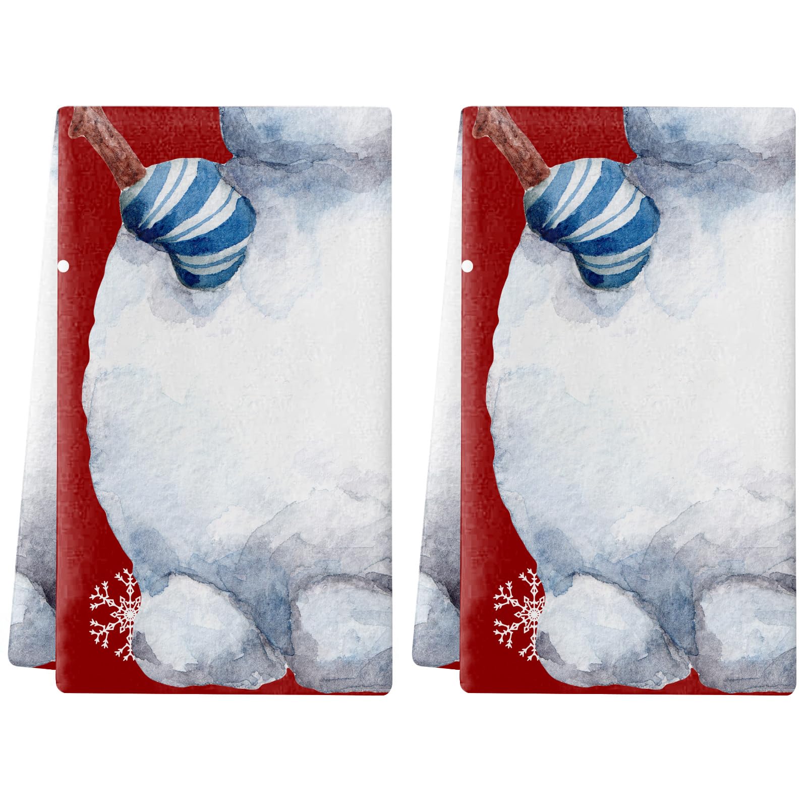 Trapos Cocina Navidad Gris Y Azul Paños de Cocina Microfibra Paños Cocina Suaves Lavable Toallas Reutilizables Absorbentes Baño Pañuelo de Mano Trapos de Cocina 2 Piezas (44x74 cm)