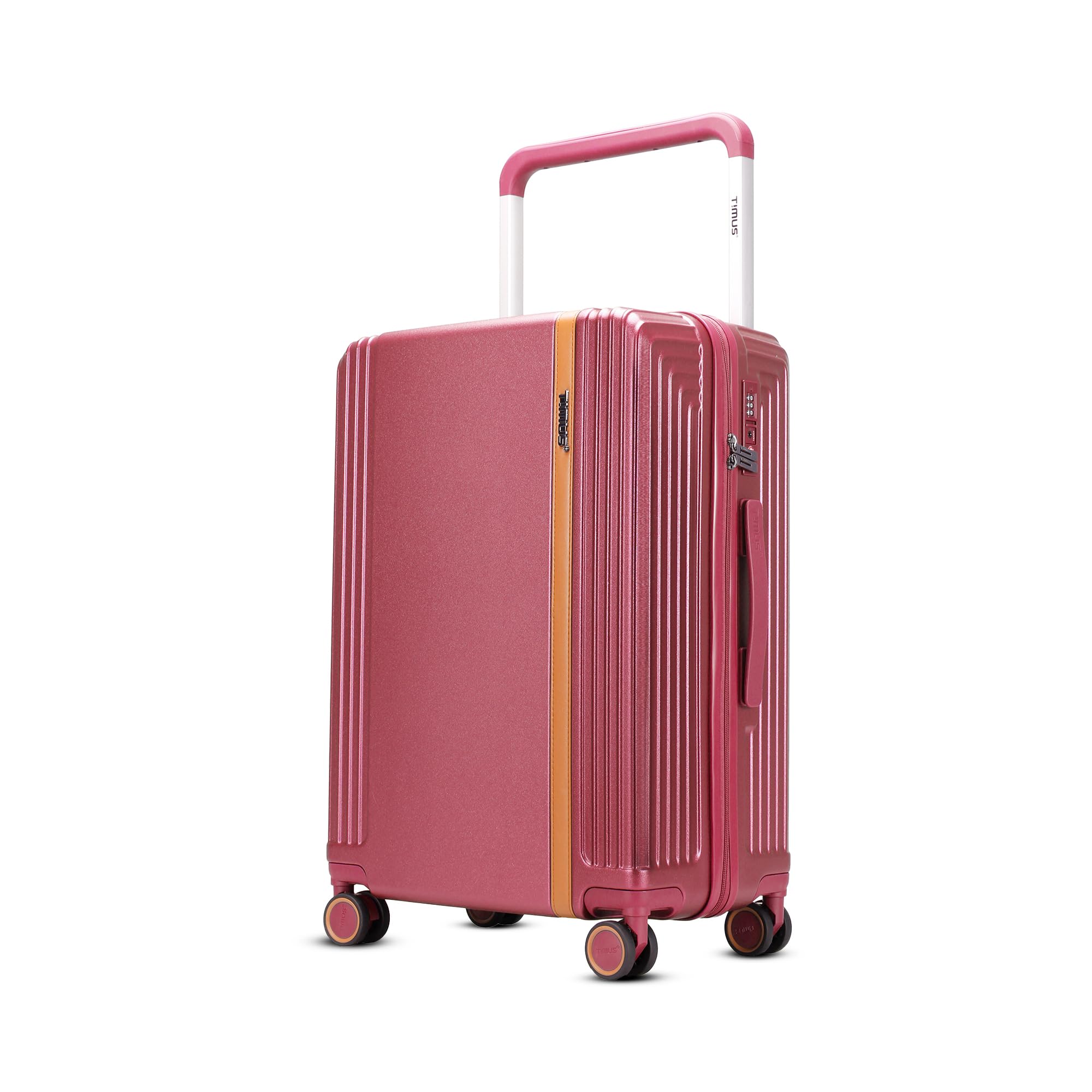 Starlite Hard-Sided Polycarbonate Suitcase | Wide Handle Trolley with 360° Silent 8 Wheels, TSA Lock & Water-Resistant Travel Bag for Men & Women (Maroon, STRL78MR)-image-35