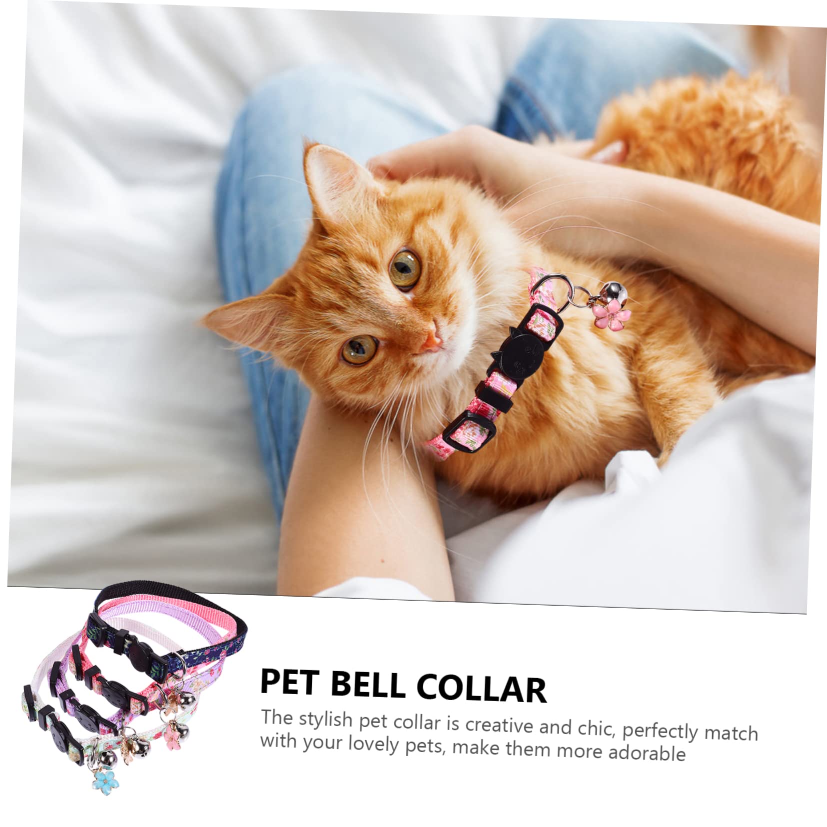 POPETPOP 12stücke Verstellbares Katzenhalsband Mit Buntem Blumenmuster Sicherheitskragen Für Kätzchen Atmungsaktive Und Bequeme Halskette Für Haustiere Für Stylische Auftritte