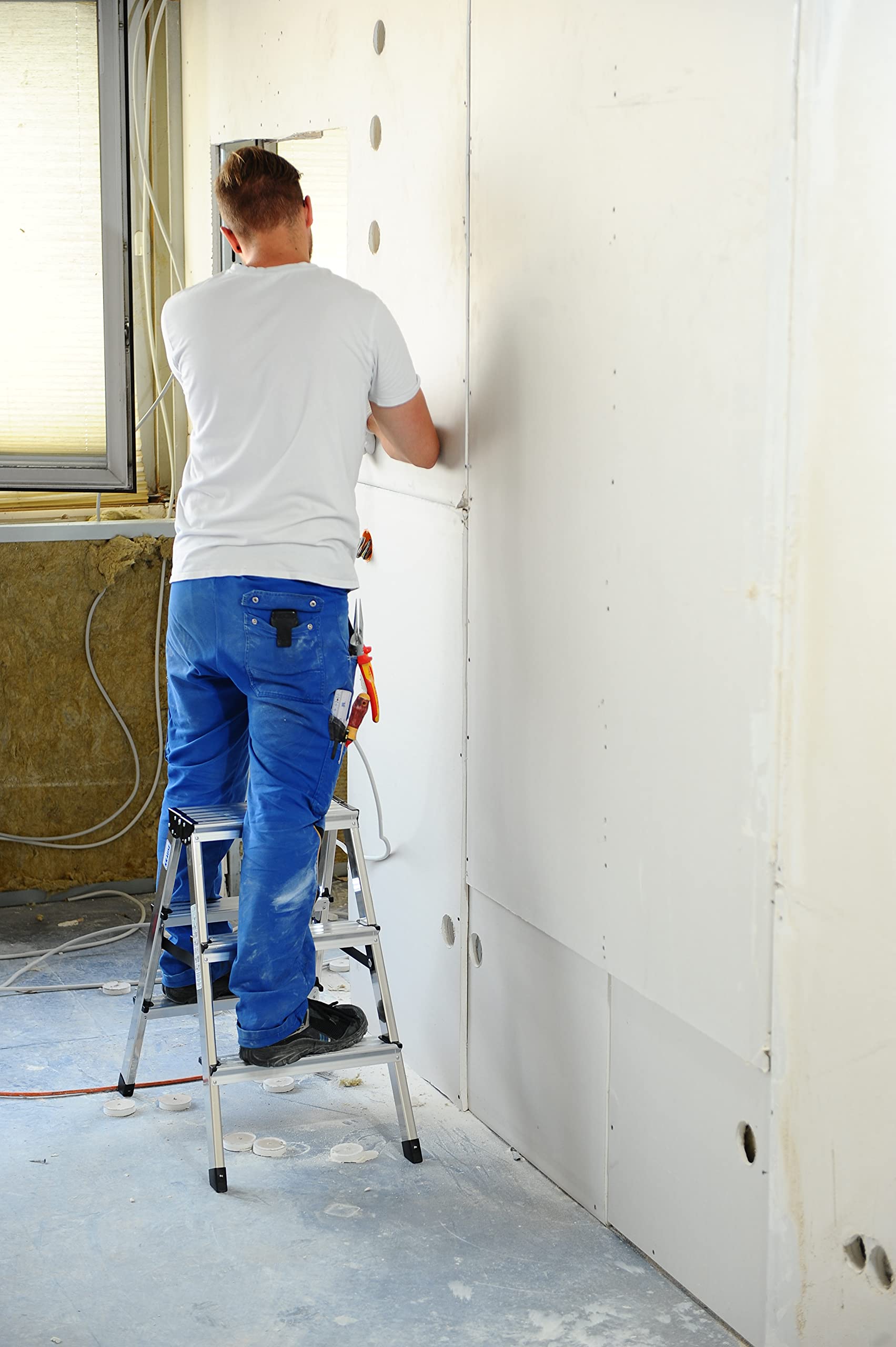 STUFEN-DOPPELLEITER 2X3 STUFEN ALU