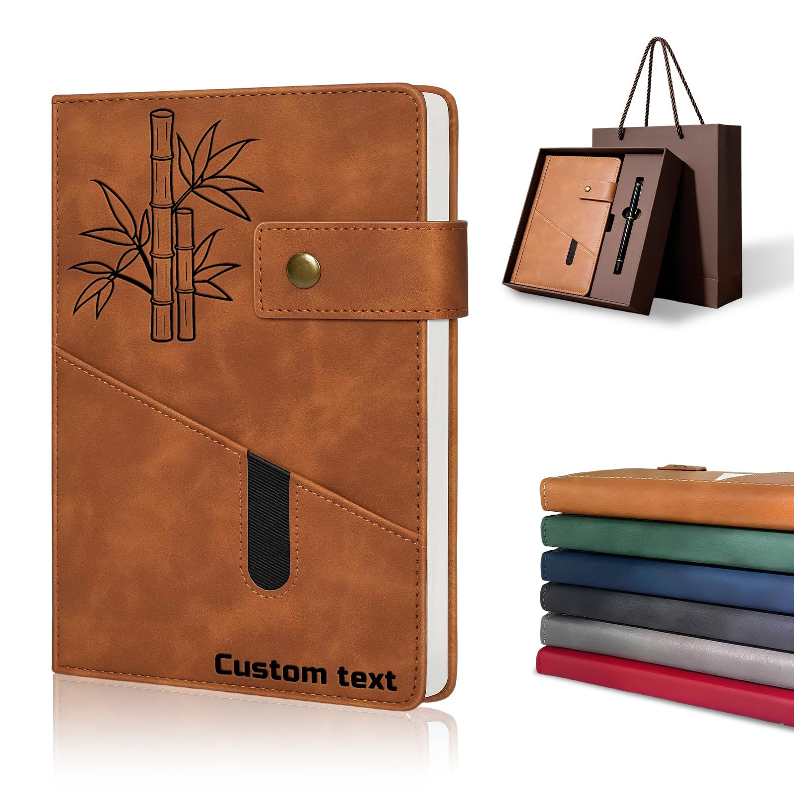 QSZ A5 Personalised Diary with Custom Text Personalised Notebook A5 Gifts for Women Men to Graduation Christmas Retirement Appreciation Birthday (Notebook - 1)