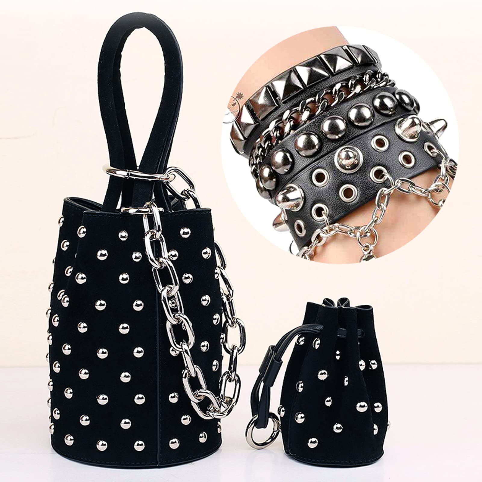 Atyhao 30 Ensembles Goujons à Bouton Champignon 12mm - Rivets Cuir Bronze Pour Sacs Et Artisanat