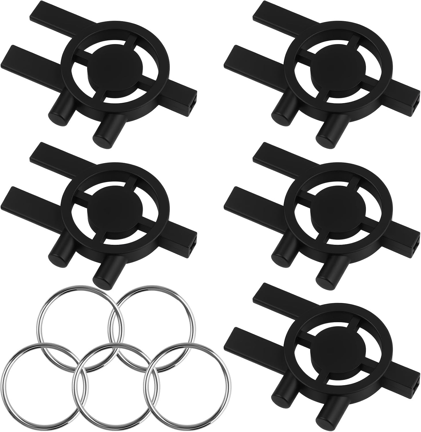 5 Pack Dispenser Key Replacement for CintasSanis, 3-in-1 Toilet Paper Towel Holder and Soap Dispenser Key for Home Office School & Business Restroom Commercial Use