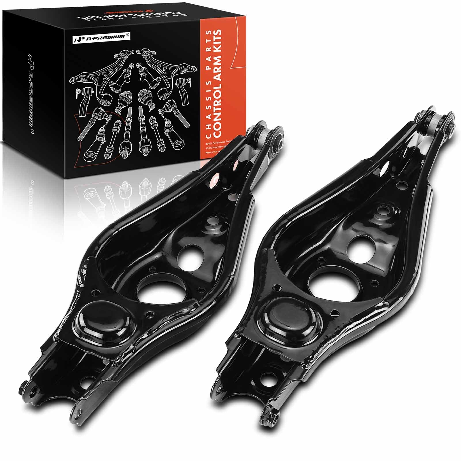 A-Premium 2 x Rear Lower Control Arm, with Bushing, Compatible with Toyota RAV4 2006-2018