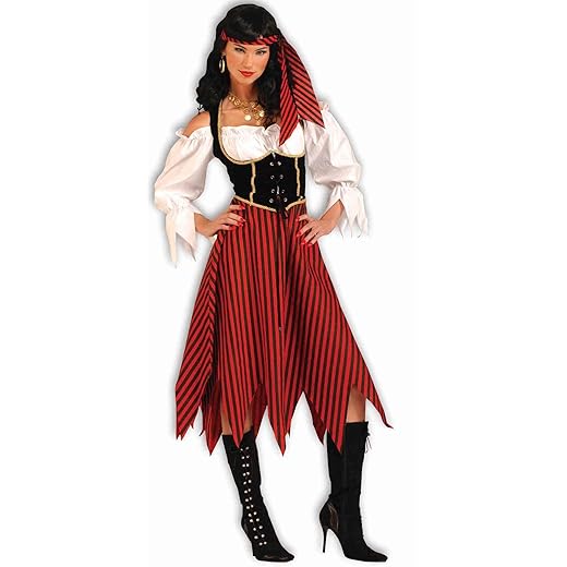 Forum Novelties Women's Adult Pirate Maiden Costume, Multi Colored, Standard
