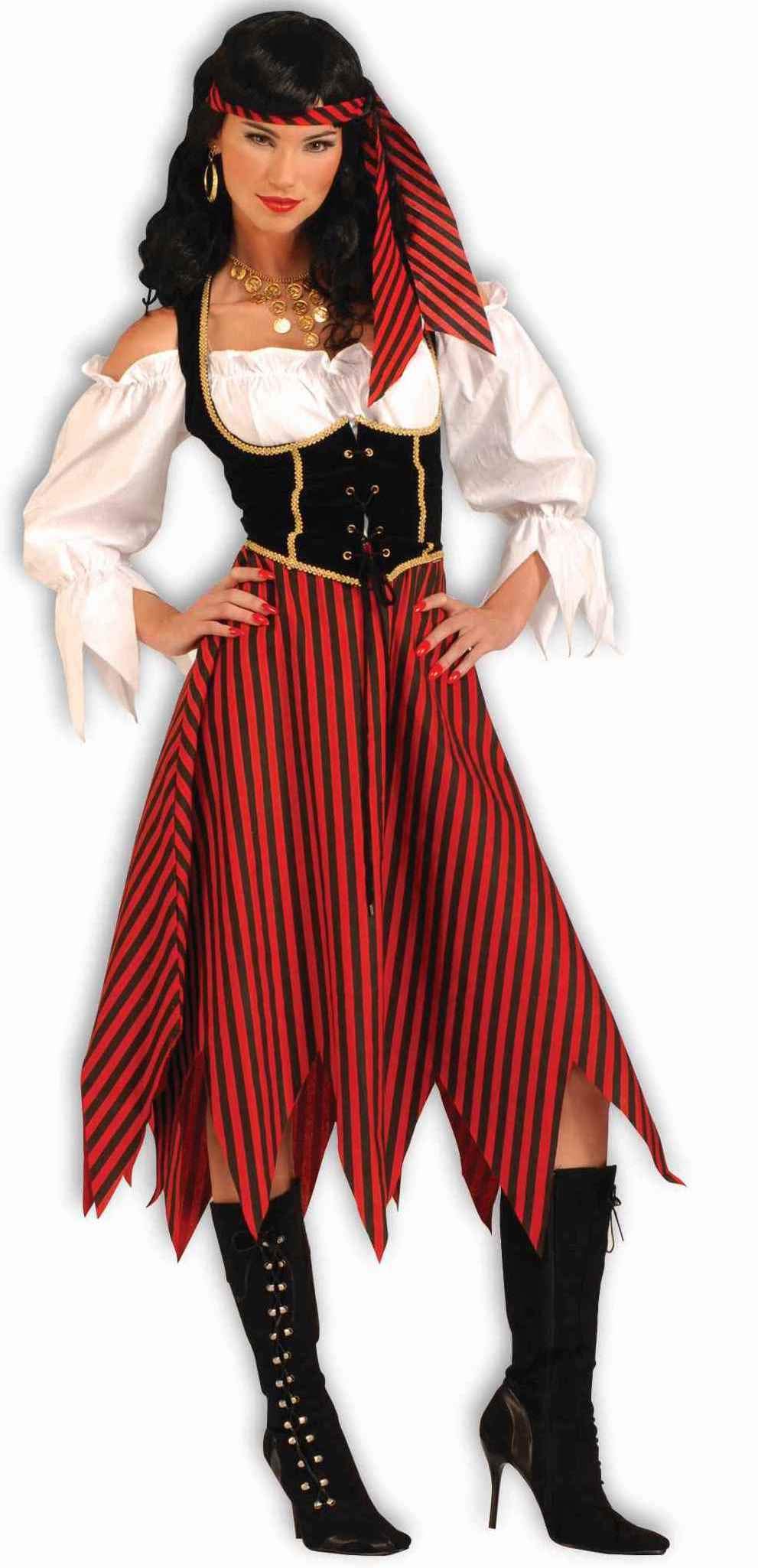 Forum Novelties Women's Pirate Maiden Costume, Multi Colored, Standard