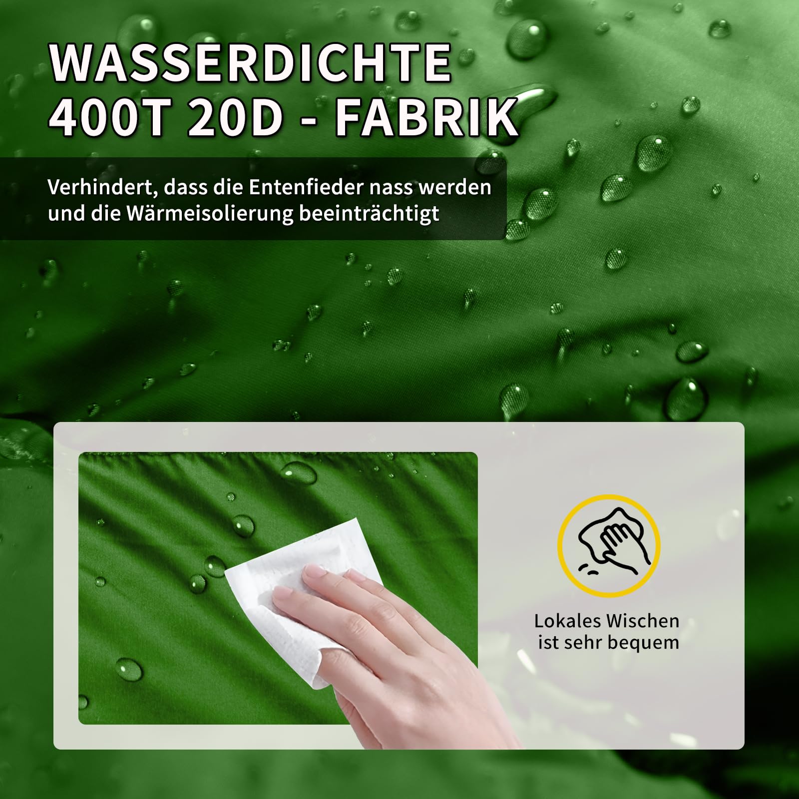 Daunenschlafsack Ultraleicht mit kleinem Packmaß(620FP/RDS)-Sommerschlafsack für Camping,Trekking,Bikepacking&Reisen-Geeignet für Erwachsene,Jugendliche&Familien.