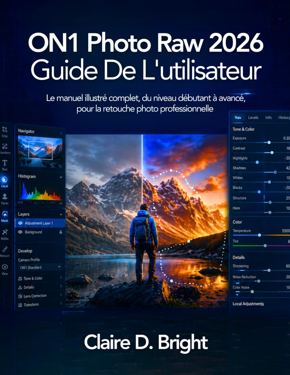 ON1 Photo Raw 2026 Guide De L'utilisateur: Le manuel illustré complet, du niveau débutant à avancé, pour la retouche photo professionnelle