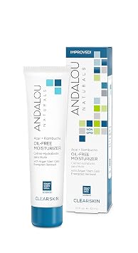 Andalou Naturals Acai + Kombucha Oil-Free Moisturizer, White Tea, 2.1 Fl Oz
