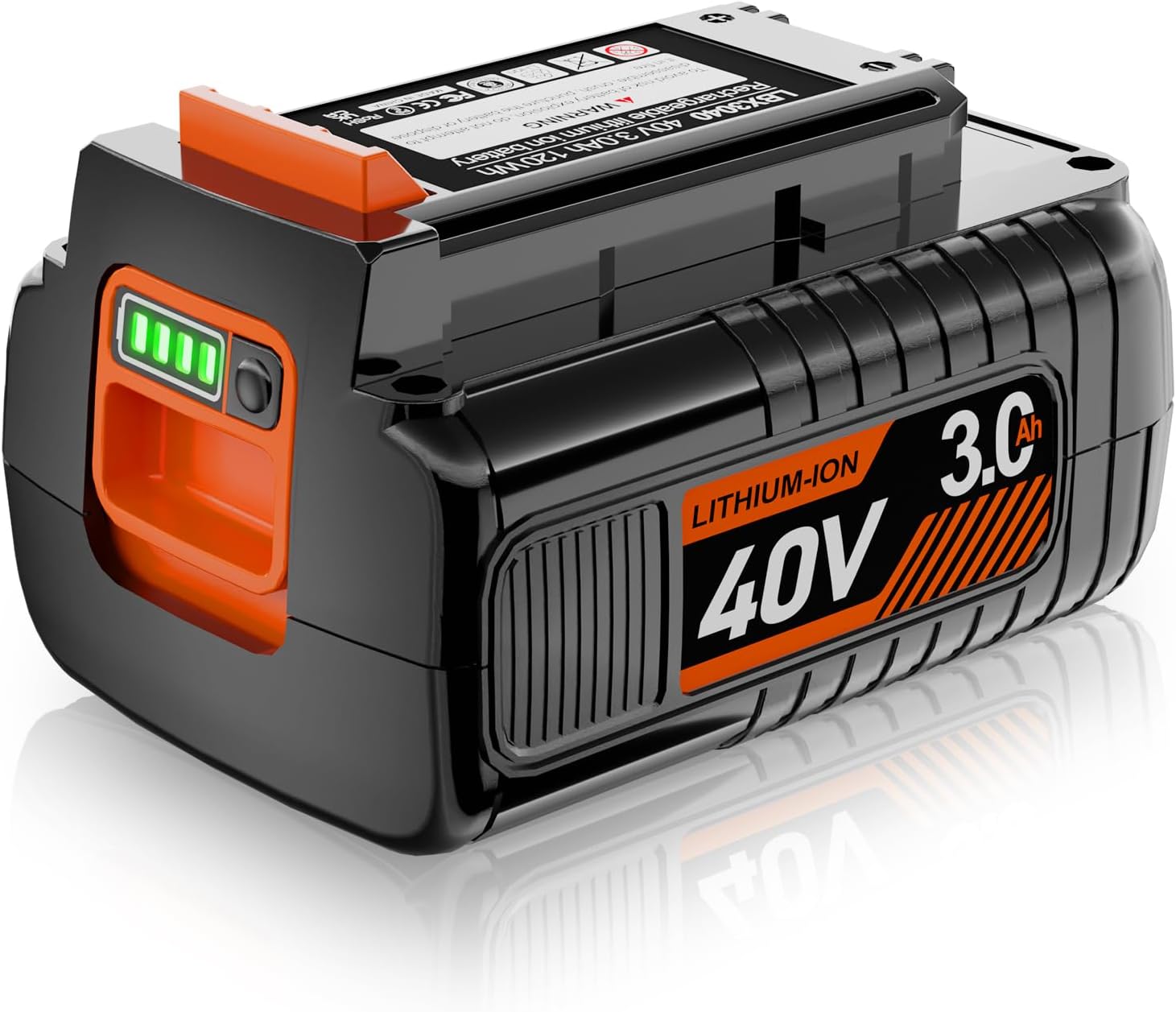 DSANKE 40V 3.0Ah Replacement for Black and Decker 40V Battery LBX2040 LBXR36 LBXR2036 LST540 LCS1240 LBX1540 LST136W Black+Decker 40-Volt Lithium Battery