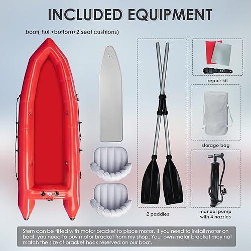 Miniatura 6 de Kayak inflable de turismo para 2 personas para adultos portátil de 9 pies balsa inflable deportiva kayak canoa con palas bomba de aire bolsa de
