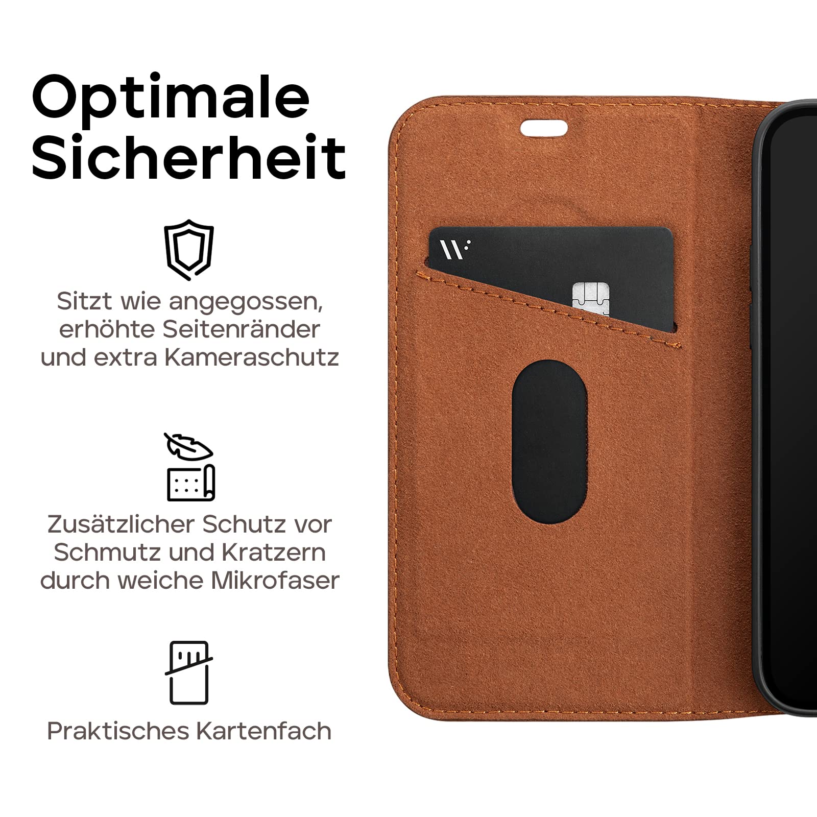 wiiuka Handyhülle suiit CARDS Hülle für iPhone 13 Pro Max, Klapphülle