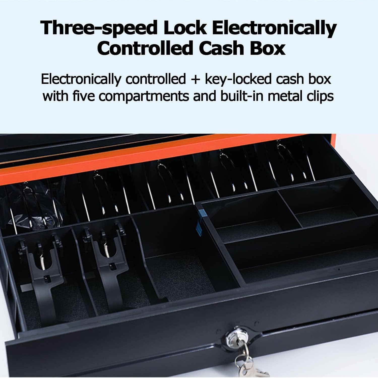 Caja registradora, Sistema TPV electrónico, Impresora térmica de Carga rápida, con cajón para pequeñas Empresas, restaurantes, Venta minorista, Doble Pantalla.