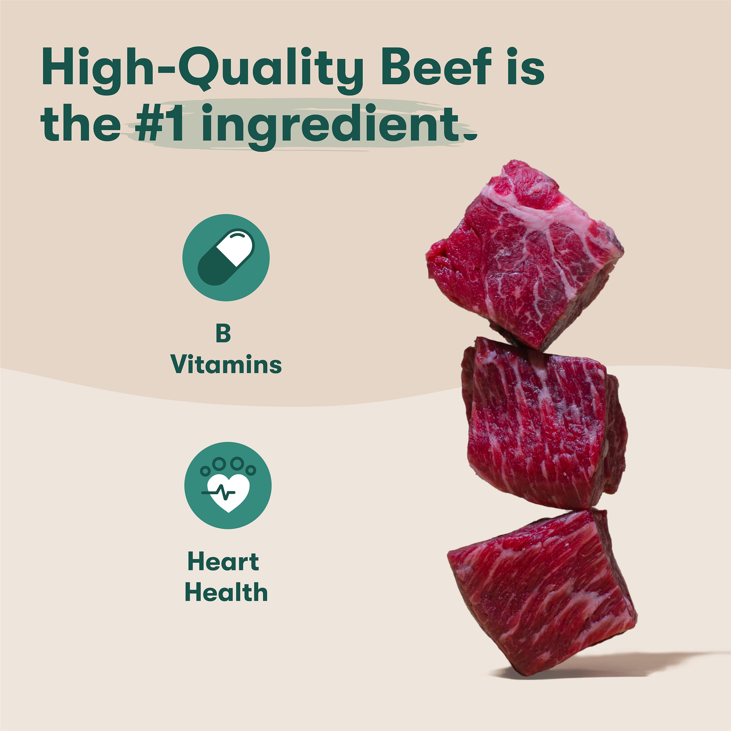 Jinx Beef Dog Training Treats - Healthy All-Natural Mini Bite-Sized Dog Treats for Training with Grass-Fed Beef - Pet Products for All Dogs (Puppies, Adults & Seniors) - 16oz - image 2