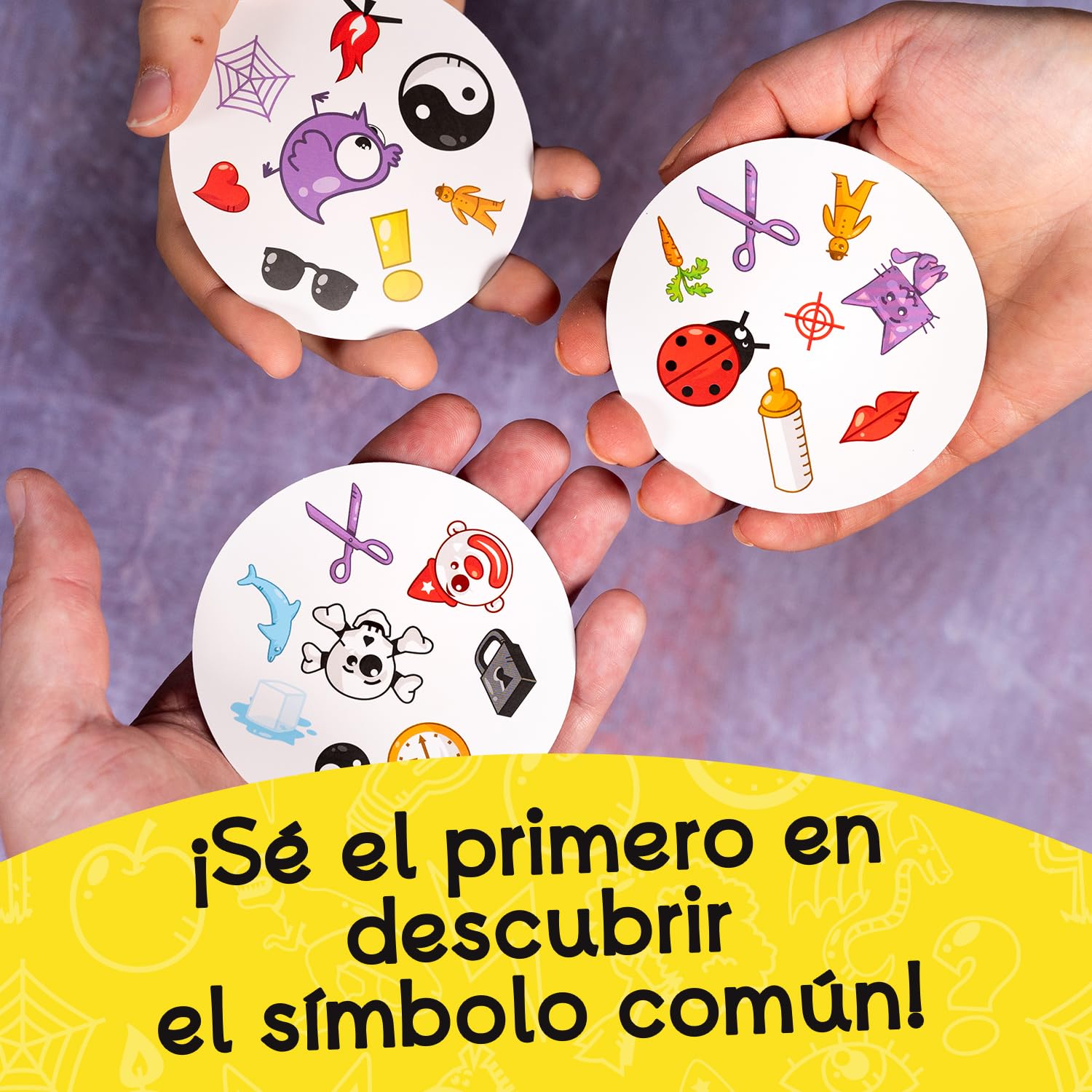 Asmodee Dobble Clasico, Juego de Cartas de Observación y Velocidad para Niños y Adultos, Juego de Mesa, 15 Minutos de Juego, A Partir de 6 años, 2-8 Jugadores