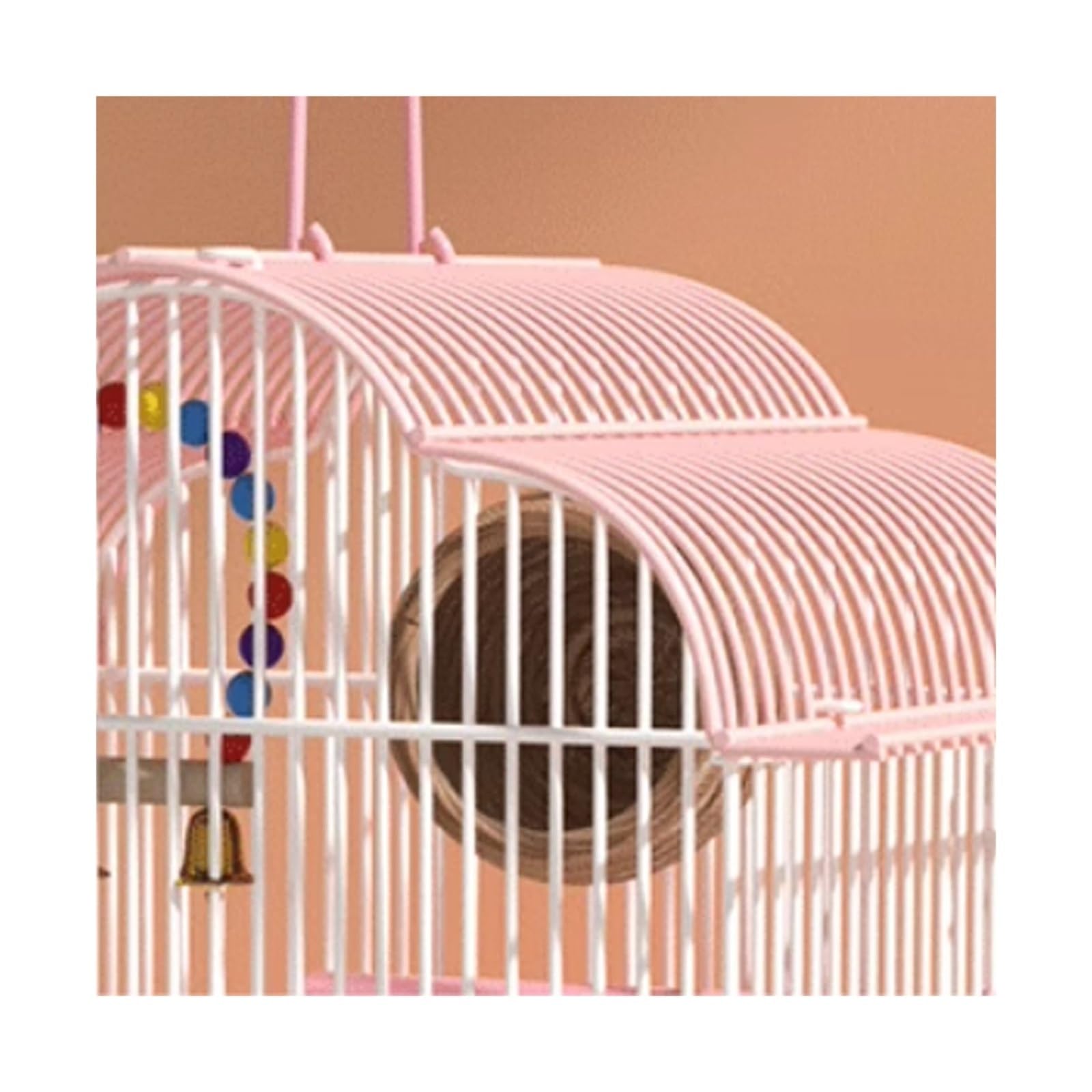 Klatka dla ptaków Klatka dla ptaków Papuga Mały ptak Specjalna klatka dla ptaków Dom Duża ekologiczna willa Dom dla zwierząt(Pink,Mały)