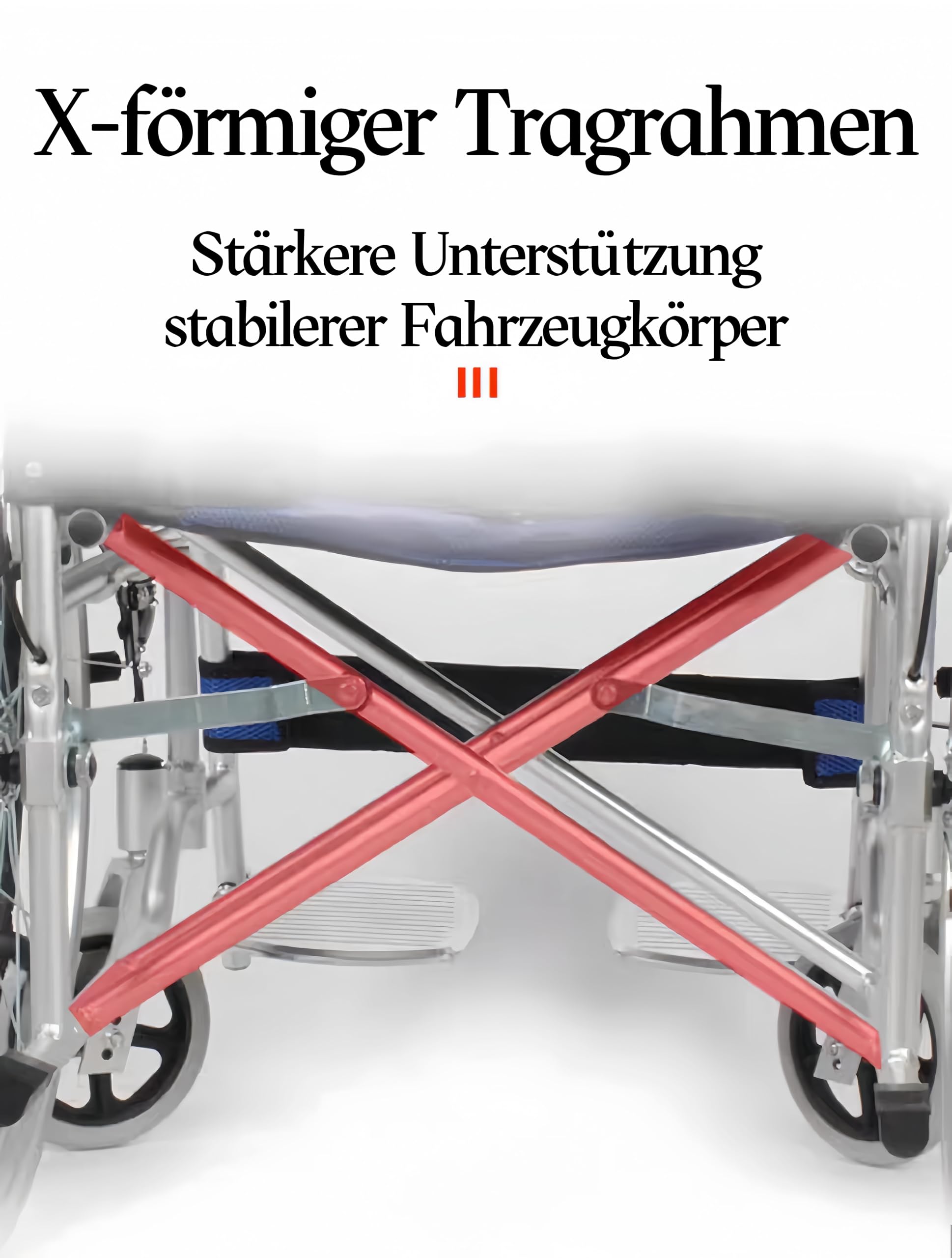 ByteTecpeak M3 ultralekki wózek inwalidzki, składany, lekki, z hamulcem na uchwytach, dla osób niepełnosprawnych i seniorów, podpórka pod napięcie, podłokietniki, lekki, powierzchnia siedziska 45 cm