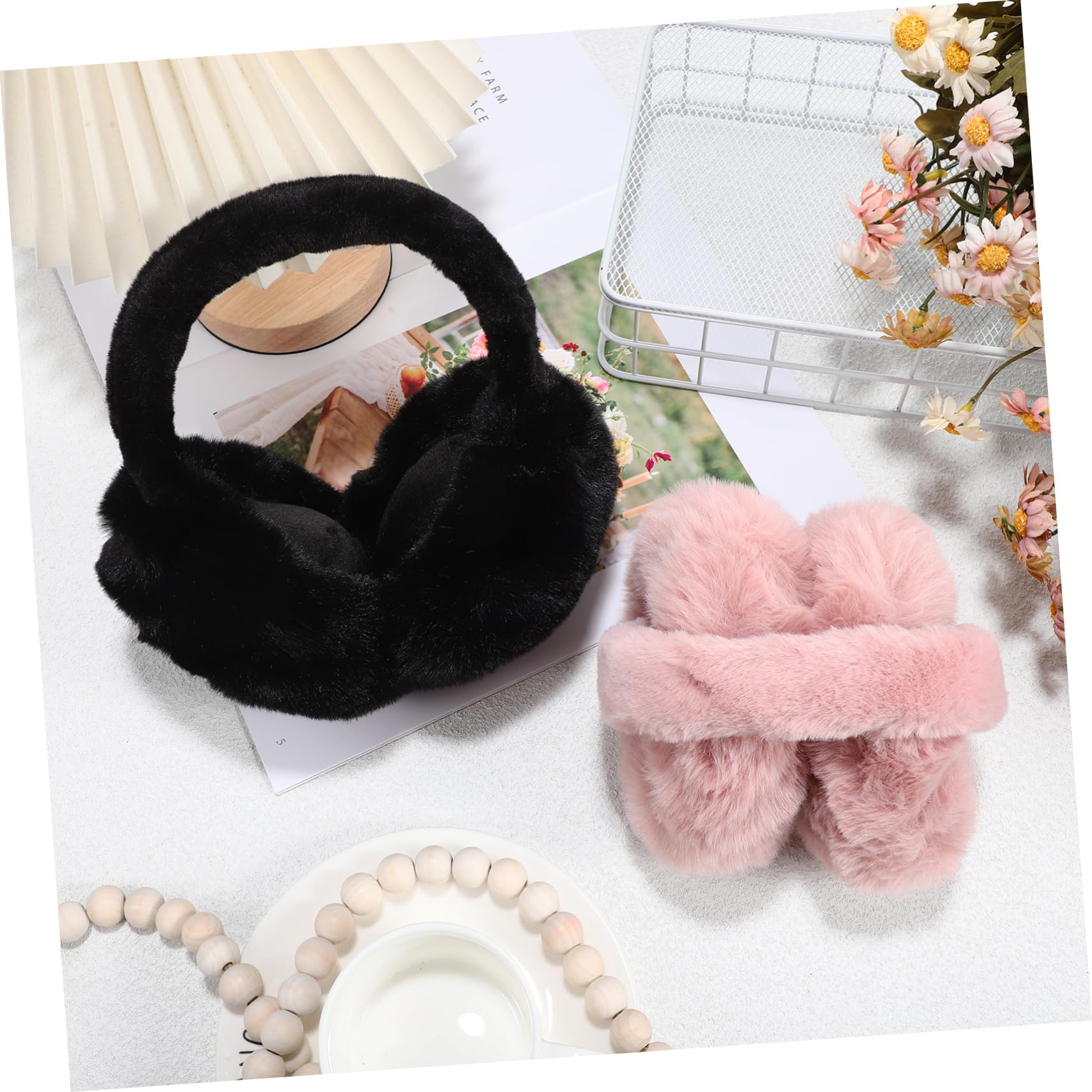 4piezas Orejeras De Invierno Para Mujer Calentadores De Orejas y Cómodos Diseño De Dibujos Animados Orejeras Plegables y Cálidas Para Actividades